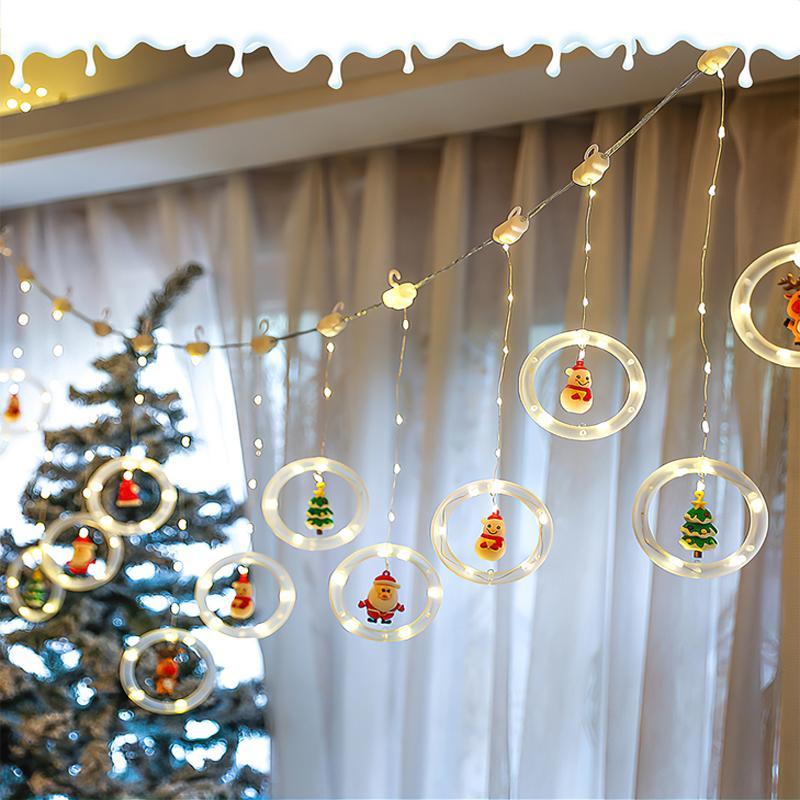 Luci della stringa della tenda di Natale