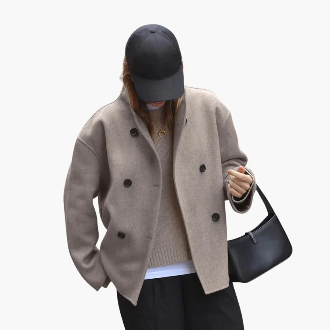 Giacca corta in lana da donna
