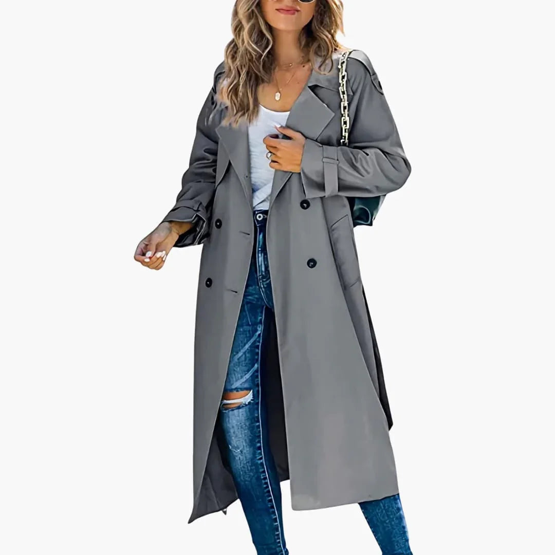 Trench doppiopetto da donna