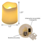 Set di 24 candele LED senza fiamma - GlowFlicker