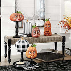 Interessante decorazione di zucca