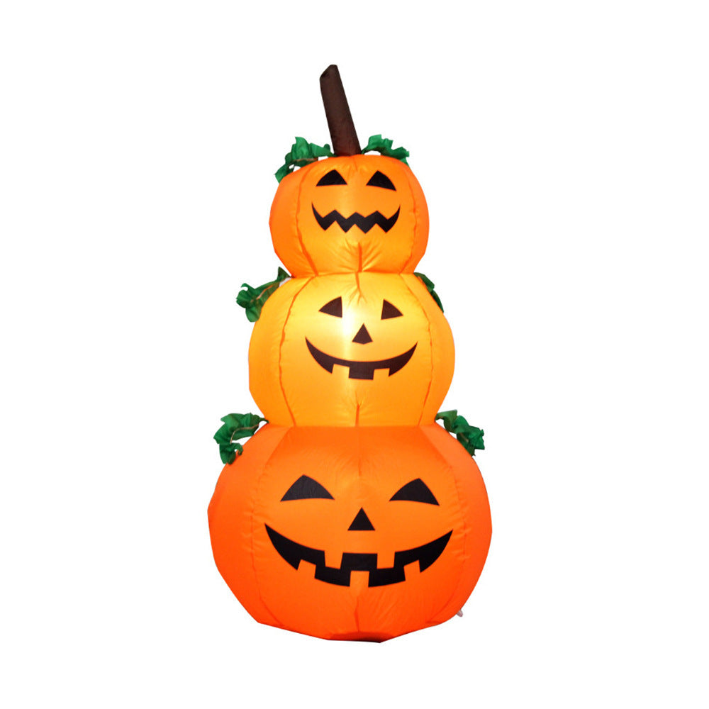 Pila di zucca gonfiabile Decorazione di Halloween 2025 all'aperto