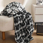 Coperta di lusso lavorata a maglia in lana - Elegante copridivano indossabile per divano letto - Perfetta per la casa, i viaggi e la TV