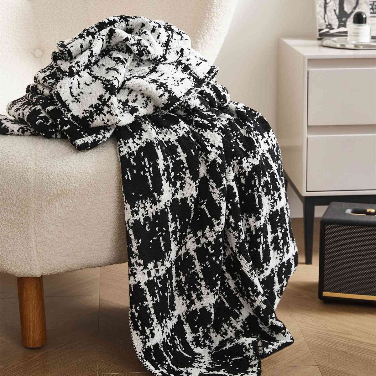 Coperta di lusso lavorata a maglia in lana - Elegante copridivano indossabile per divano letto - Perfetta per la casa, i viaggi e la TV
