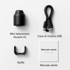 Mini telecamera wireless nascosta con audio per videosorveglianza domestica