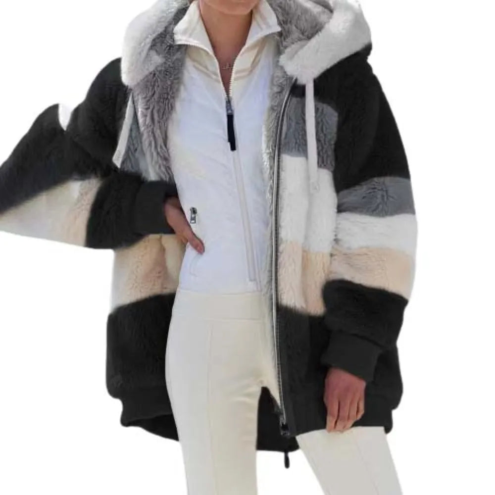 Giacca da donna con cappuccio e cerniera