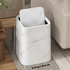 Marble Trash Can | Elegante coperchio girevole