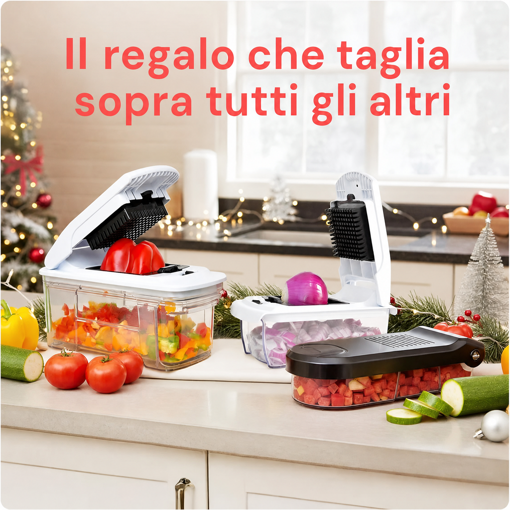 Set tritatutto manuale per alimenti e verdure