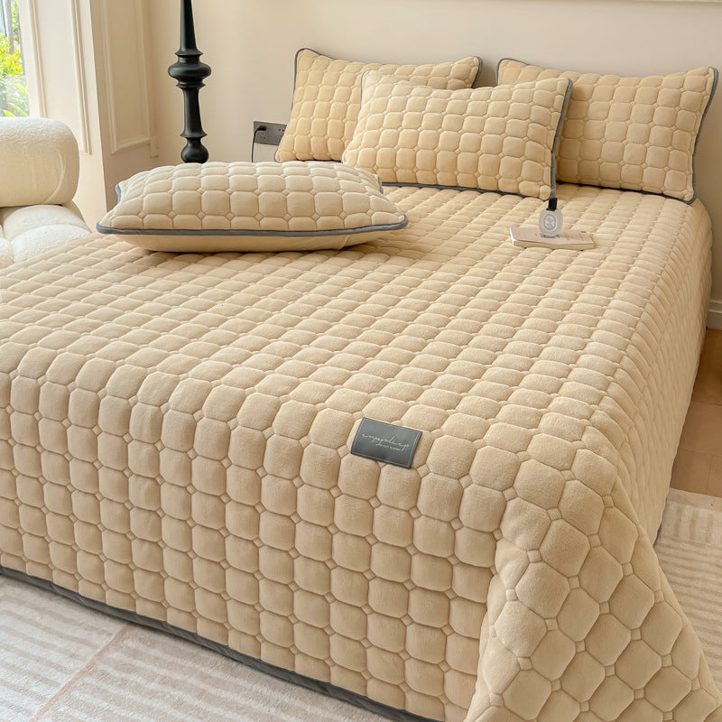 Coperta moderna morbida con trama quadrata | Elegante copriletto soffice e copridivano