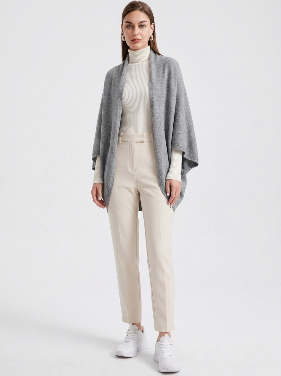 Cosy Wool Wrap - Gilet da donna
