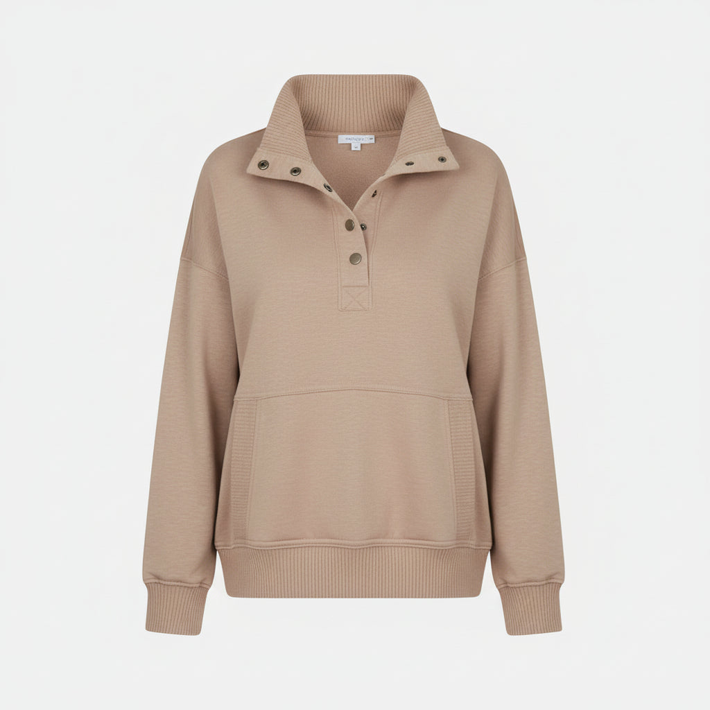 Damen Pullover V Ausschnitt Lässiger Felpa Alltag