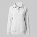 Damen Pullover V Ausschnitt Lässiger Felpa Alltag