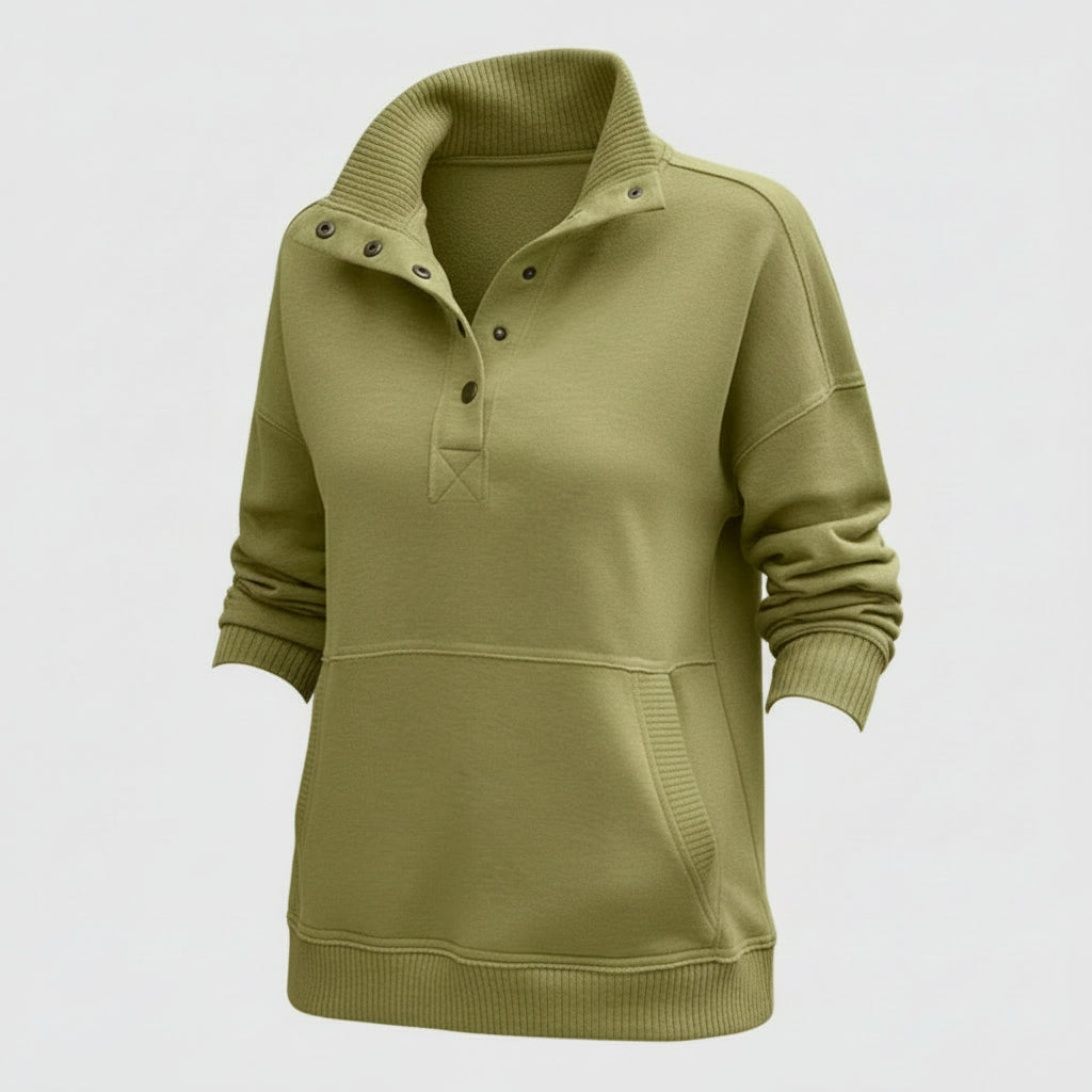 Damen Pullover V Ausschnitt Lässiger Felpa Alltag