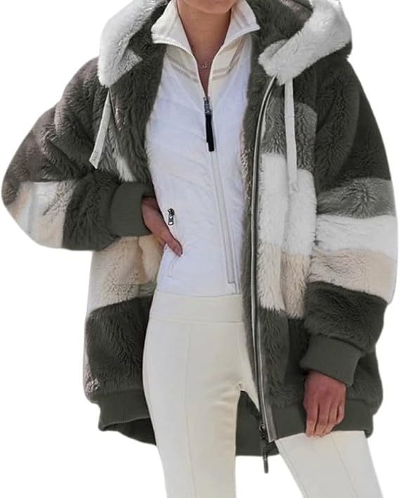 Giacca da donna con cappuccio e cerniera