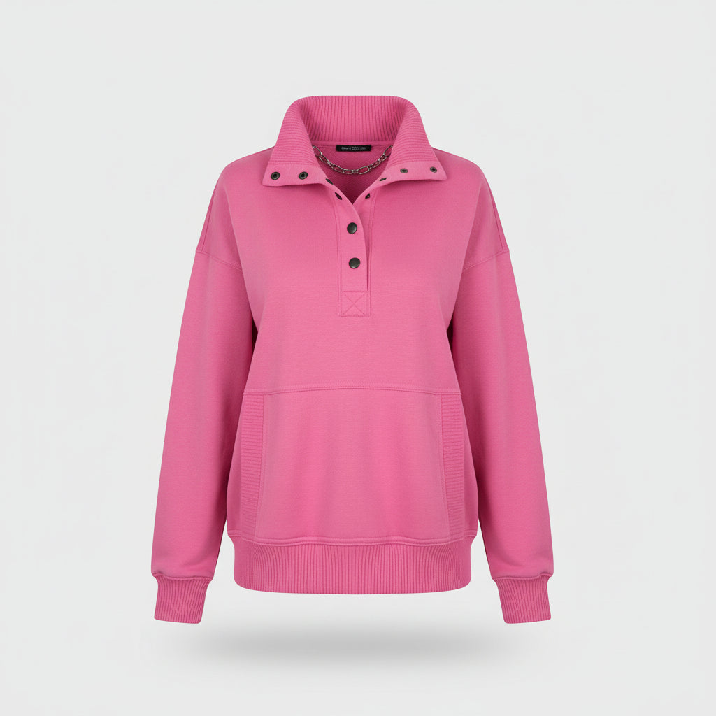Damen Pullover V Ausschnitt Lässiger Felpa Alltag