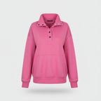 Damen Pullover V Ausschnitt Lässiger Felpa Alltag