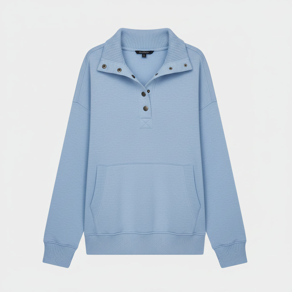 Damen Pullover V Ausschnitt Lässiger Felpa Alltag