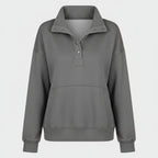 Damen Pullover V Ausschnitt Lässiger Felpa Alltag