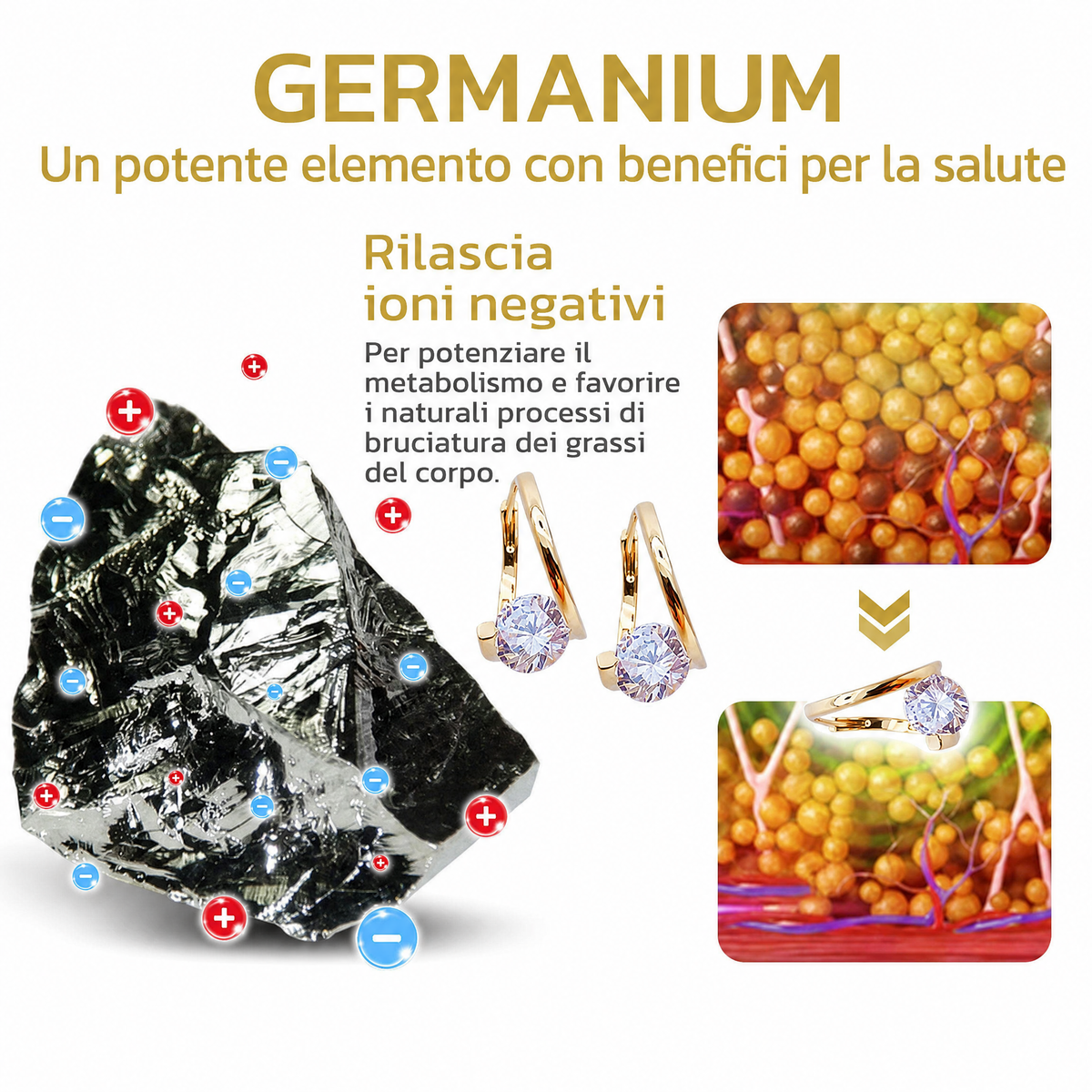 Orecchini Lymphvity Germanium per il benessere