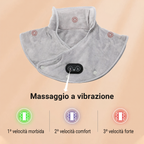 Cuscinetto riscaldante elettrico per collo e spalle con vibrazione