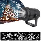 Proiettore natalizio a LED Spettacolo di luci con fiocchi di neve | Lampada da esterno impermeabile con 16 motivi