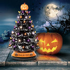 Albero di Natale con luci colorate di Halloween