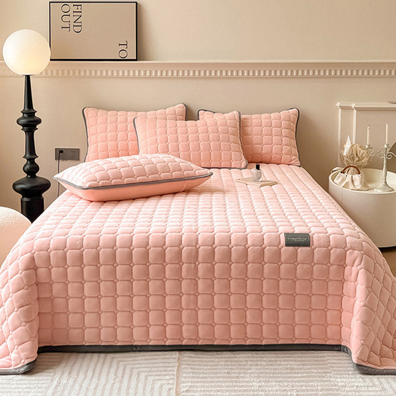 Coperta moderna morbida con trama quadrata | Elegante copriletto soffice e copridivano