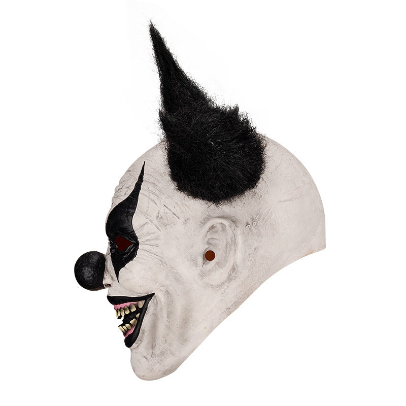 Maschera da clown in lattice Copricapo di Halloween in un unico pezzo spaventoso