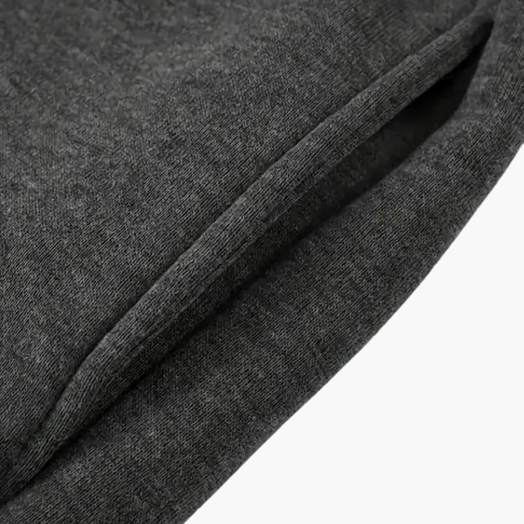 Pantaloni da jogging da uomo con polsini a coste e tasca posteriore