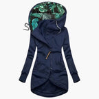Elegante giacca invernale da donna con protezione dalle intemperie, calda ed elegante