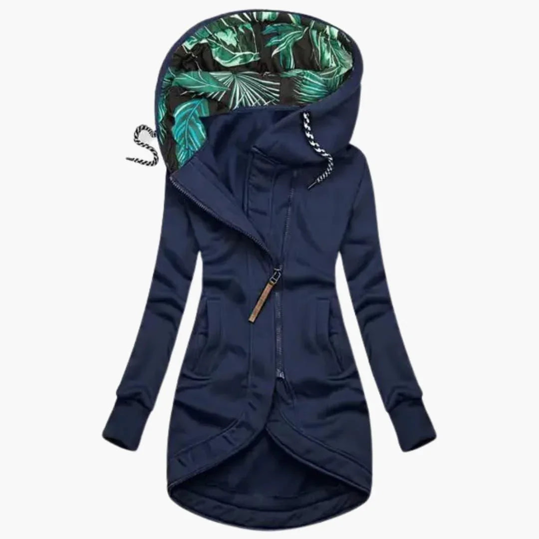 Elegante giacca invernale da donna con protezione dalle intemperie, calda ed elegante