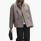 Giacca corta in lana da donna