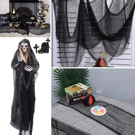 Drappo decorativo per Halloween in tessuto inquietante