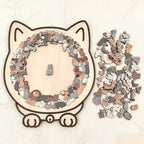 Puzzle con gatti in legno da 135 pezzi