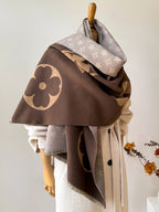 Scaldacollo invernale con sciarpa in finto cashmere di lusso