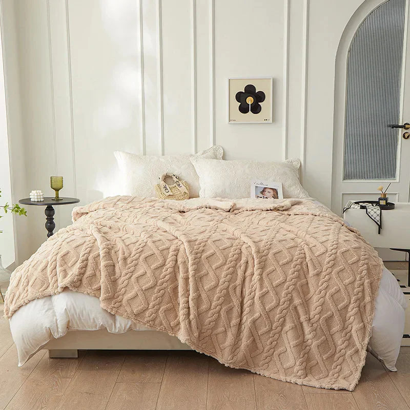Coperta double face in lana