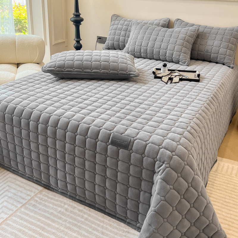 Coperta moderna morbida con trama quadrata | Elegante copriletto soffice e copridivano