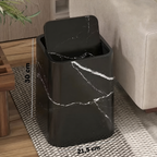 Marble Trash Can | Elegante coperchio girevole