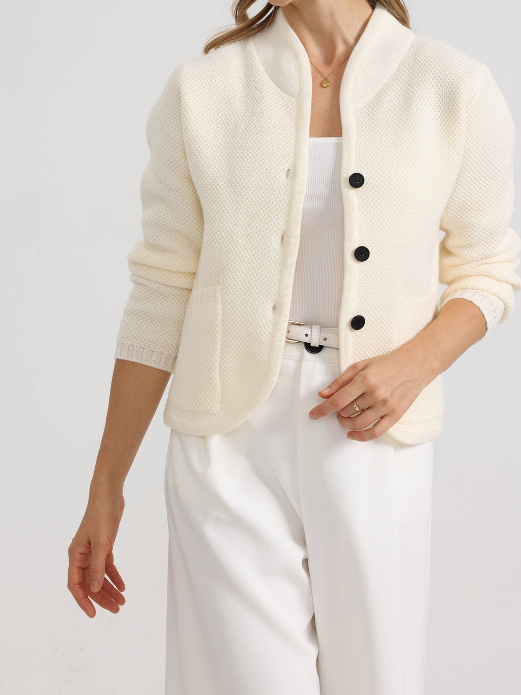 Dames Gebreide Sweater Met Opstaande Kraag | Comfortabel En Tijdloos