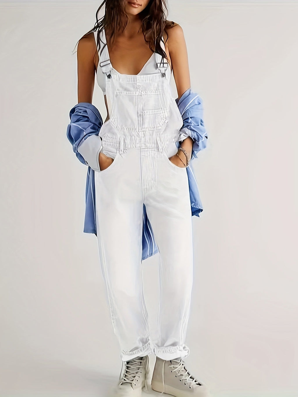Tuta da donna in denim alla moda | Casual e stijlvol voor lente, zomer e herfst