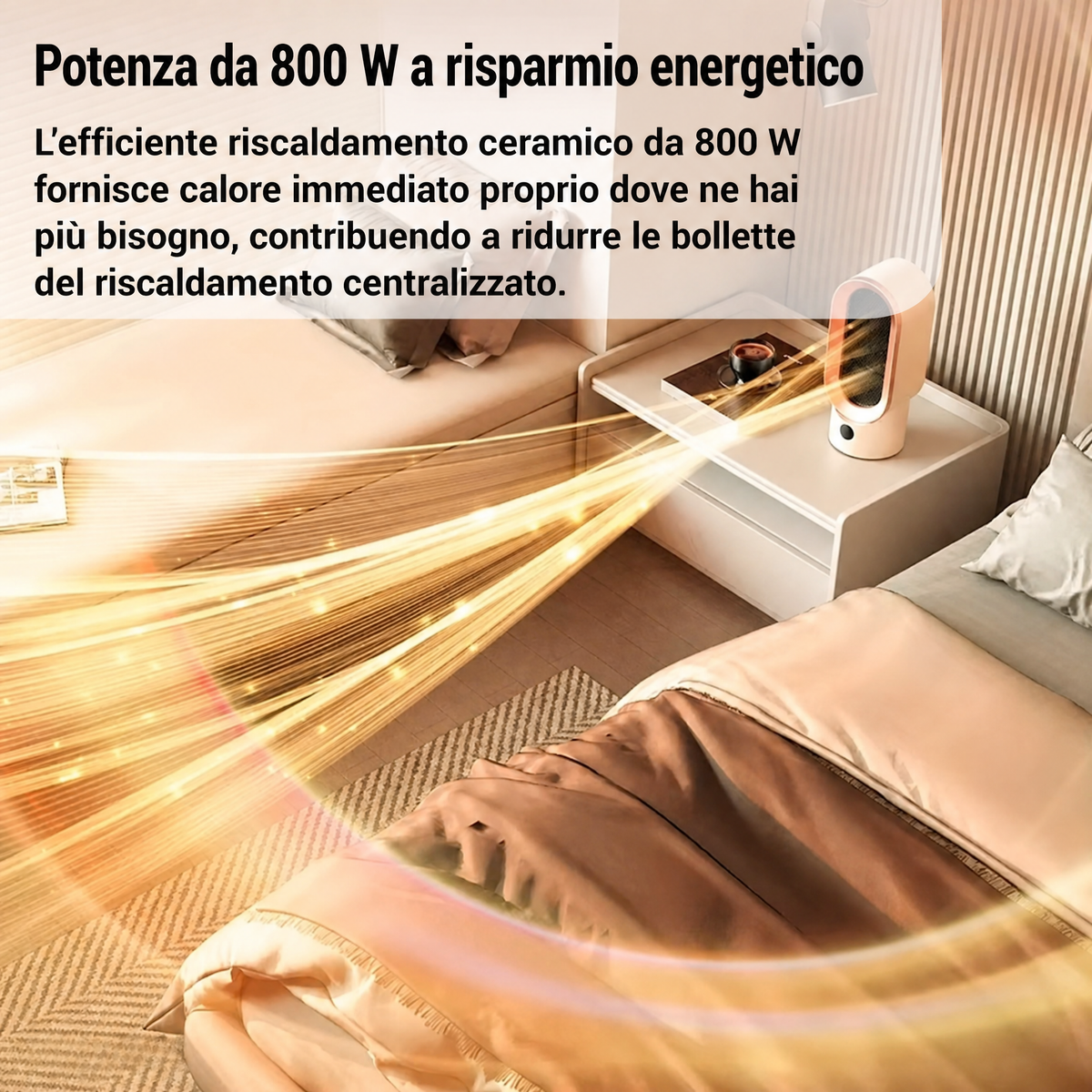 Stufa elettrica a risparmio energetico per stanze piccole