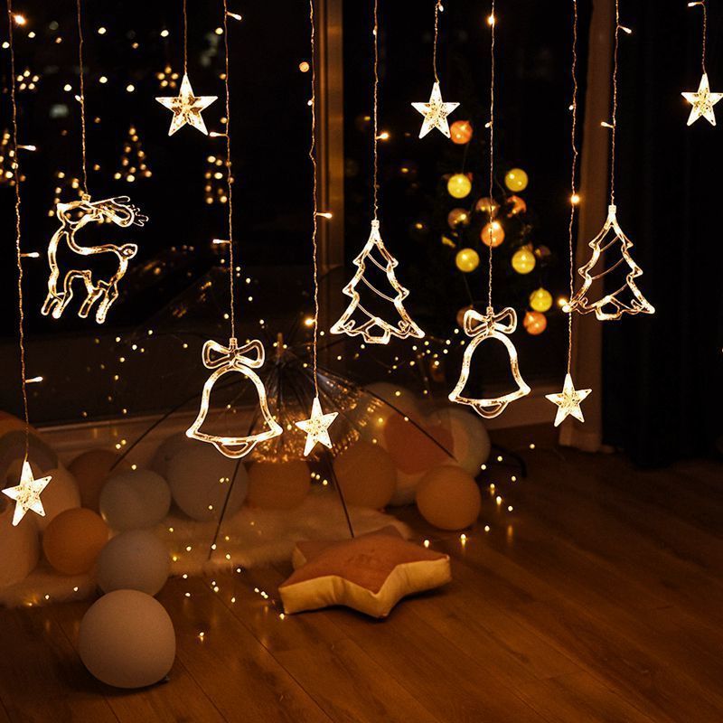 Luce notturna a sospensione con decorazione natalizia