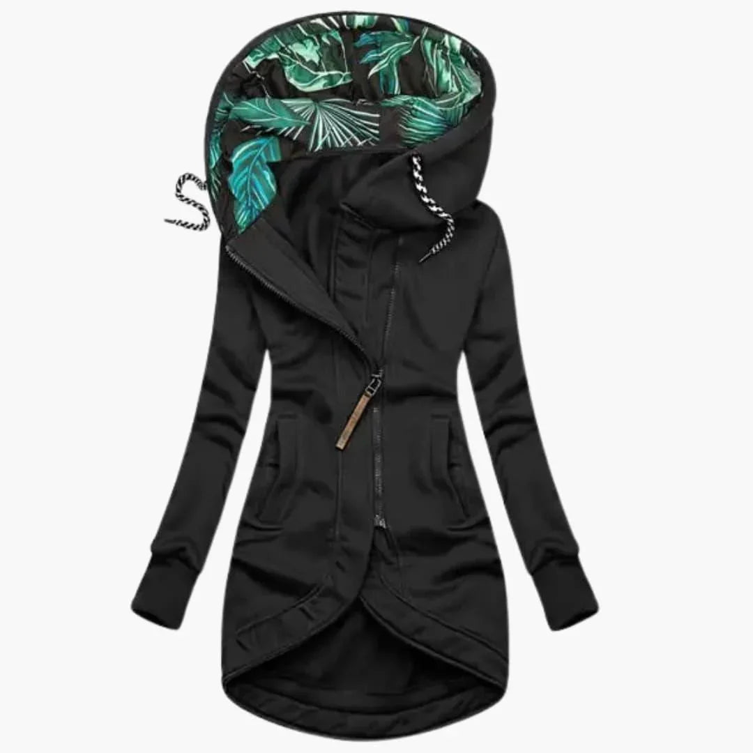 Elegante giacca invernale da donna con protezione dalle intemperie, calda ed elegante