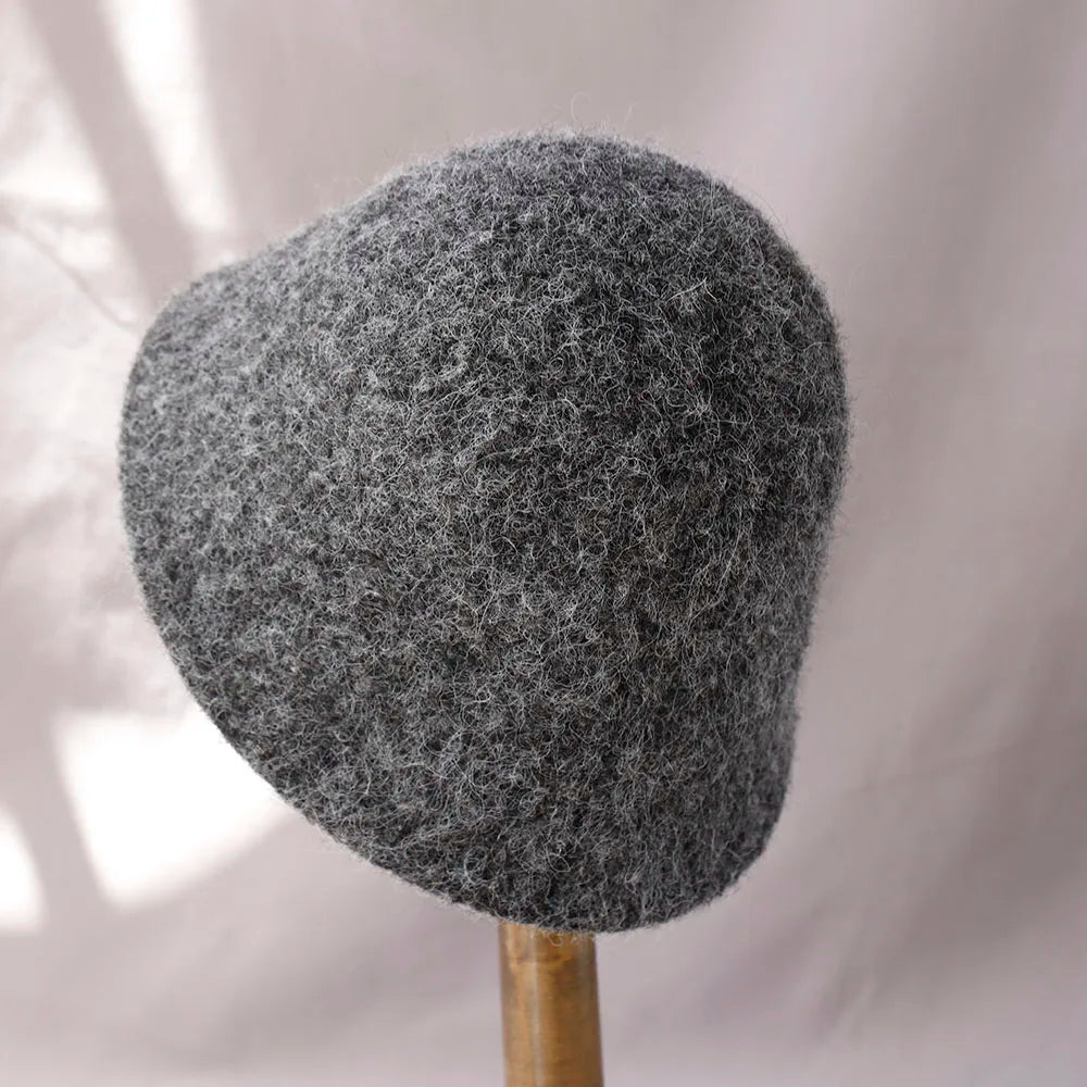 Cappello da pescatore da donna, cappello da pescatore pieghevole in lana per la stagione fredda, cappello da pescatore vintage, berretto da viaggio morbido e caldo