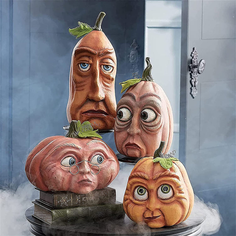 Interessante decorazione di zucca