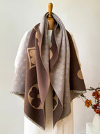 Scaldacollo invernale con sciarpa in finto cashmere di lusso