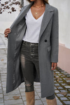 Avy - Cappotto invernale lungo sartoriale alla moda da donna