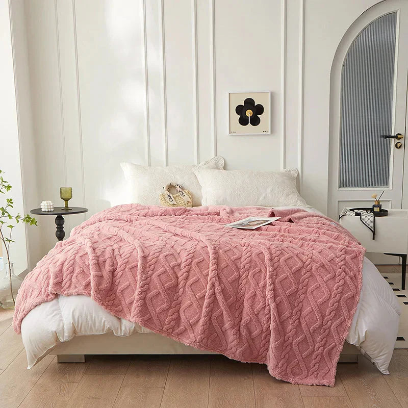 Coperta double face in lana