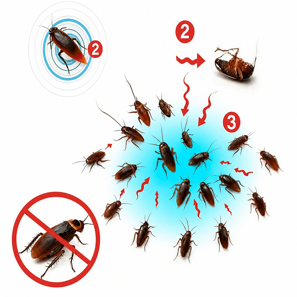 EXTERMINIQ – 3 pezzi di esca in gel per scarafaggi (10 g) per un controllo efficace degli infestanti