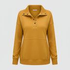 Damen Pullover V Ausschnitt Lässiger Felpa Alltag
